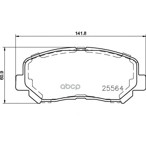 Колодки Тормозные Дисковые Передние Jeep Cherokee(Kl) 11/13- Brembo арт. P37019