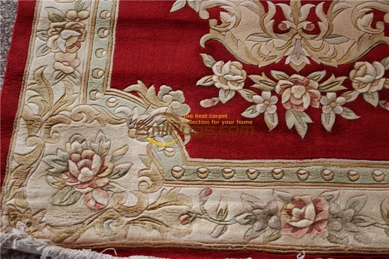 savonnerie handwoven wool carpets modern French Design Handwoven Table Decor Rectangle Antique Vintage savonnerie