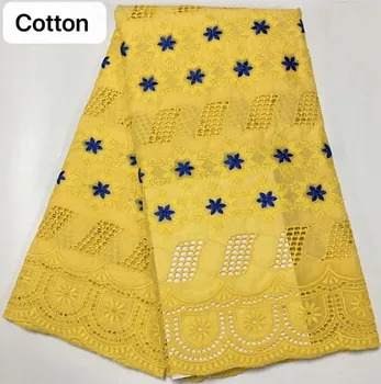 

swiss voile lace in switzerland gold african lace fabric high quality nigerian lace fabrics 5yard swiss dry cotton fabric HS-A37