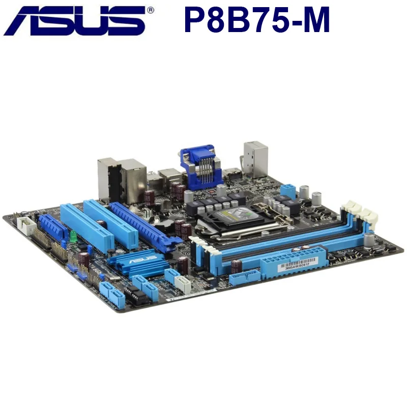 Cena LGA 1155 ASUS P8B75 M płyta główna DDR3 rdzeń procesora i5 i3 Pentium Celeron 32GB PCI E 3.0 USB3.0 oryginalne używane ASUS P8B75 M płyta główna