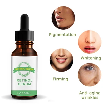 

Retinol 2.5% Vitamin C Facial Serum Anti Wrinkle Remove Dark Spots Collagen Serum Anti Aging Essence Whitening Face Care