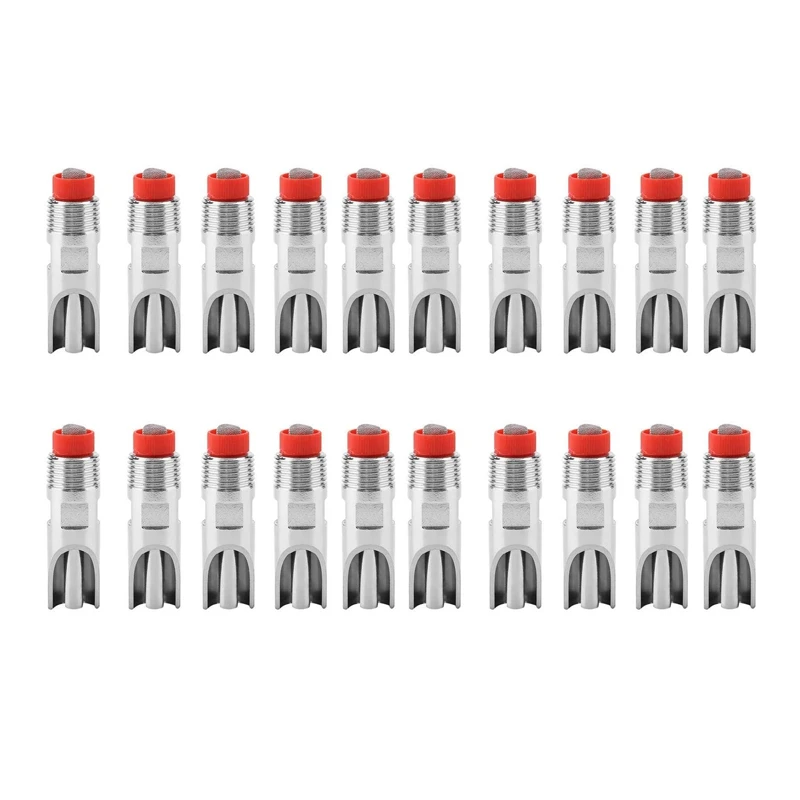 

EASY-20Pcs Pig Steel Automatic Waterers Nipple Animal Drinkers Livestock Equipment