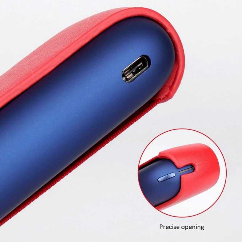 2 шт. чехол для Iqos3.0, полный защитный чехол для Iqos электронных сигарет, красный и черный