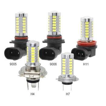 

2x Car Fog Lights H4 H7 H8/11 9005/HB3 9006/HB4 Auto 5630 33SMD Bulb Light Driving Lamp DRL Motor Accessories White Bulbs 12V