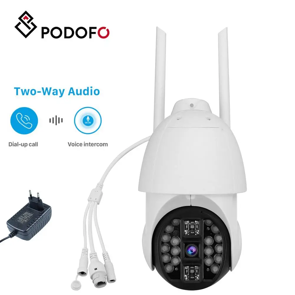 

PODOFO 1080P HD Wi-Fi IP Camera Wireless Waterproof Audio Home Security CCTV Camera Baby Monitor