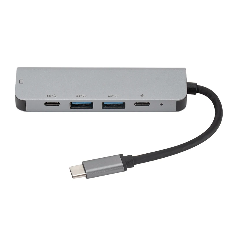 5 в 1 USB-C концентратор type C до 4K HDMI адаптер с 2 USB 3,0 PD зарядный порт адаптер для MacBook Pro