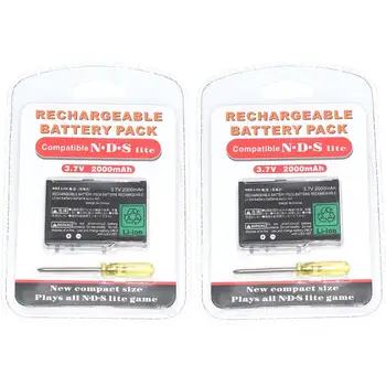 

2 PCS FOR NINTENDO DS NDS LITE NDSL RECHARGEABLE BATTERY