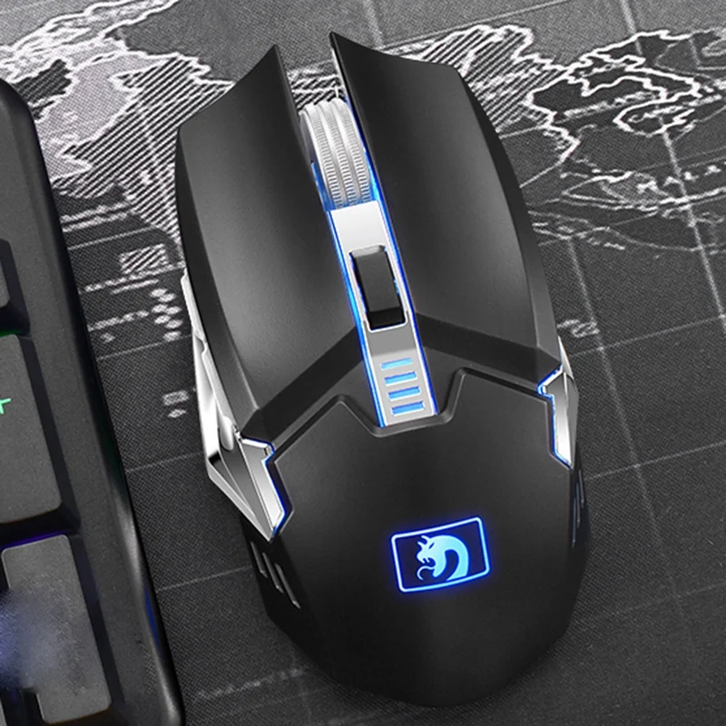 Silver M312 7 программируемых кнопок USB проводной светодиодный 2400 dpi регулируемая мышь 6 кнопок макро профессиональное Программирование умные мыши игровая мышь - Цвет: Silver