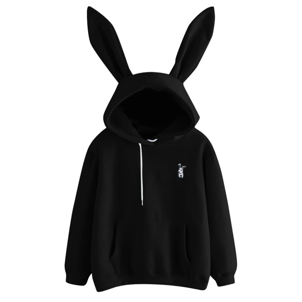  Cute Bunny Hoodies 3D Ears Sweatshirts Long Sleeve Pullover Tops Womens Casual Clothes Autumn Winte