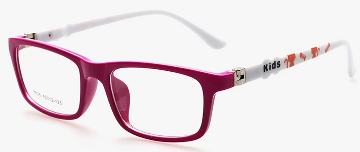 Новая мода очки рамы дети мальчик Lunettes De Vue Enfant детские очки оправа оптические очки оправа для детей - Цвет оправы: Rosy White