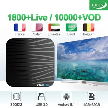 

Android 8.1 IPTV Box IPTV France Arabic Netherlands T95X2 S905X2 4K H.265 4+32G Algeria Belgium IPTV no app included