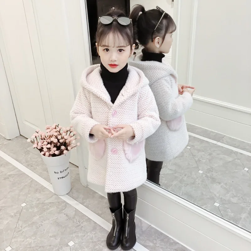 Yingying Babe/детская одежда; пальто для девочек в Корейском стиле; модное осенне-зимнее плотное пальто в западном стиле для девочек