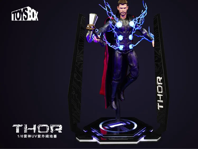 Игрушки-коробка 1/6 УФ-ультрафиолет Тор платформа с светодиодный свет для 12 дюймов Фигурка DIY