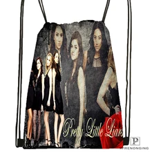 Пользовательские милые маленькие лжецы походная сумка на шнурке милый рюкзак для детей(черная спинка) 31x40 см#180531-02-57