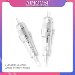 15pcs disposable permanent makeup Cartridge needles Bayonet Tattoo gun 1R/3R/5R/5F/7F for digital eyebrow/lips/eyeliner machine