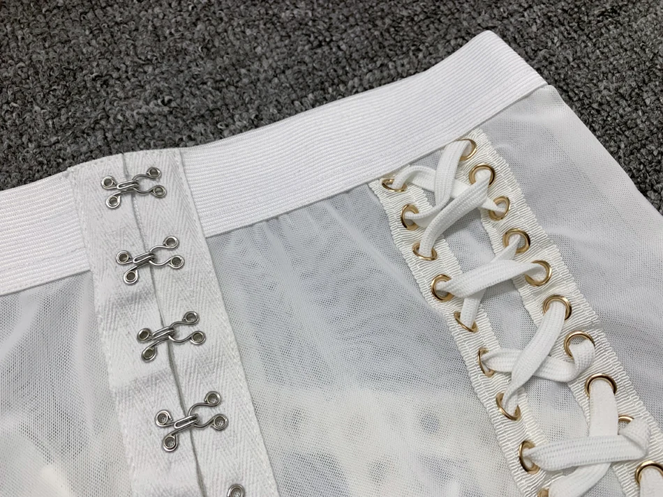 2020 new fashion sexy white womens set one-shoulder top & tpencil trousers 2 two-piece club celebrity party Bodycon pants set