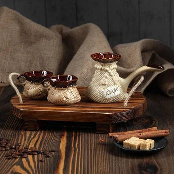 

Set of coffee "Bag" small, 3 pieces, 0.2 l / 0.15 l