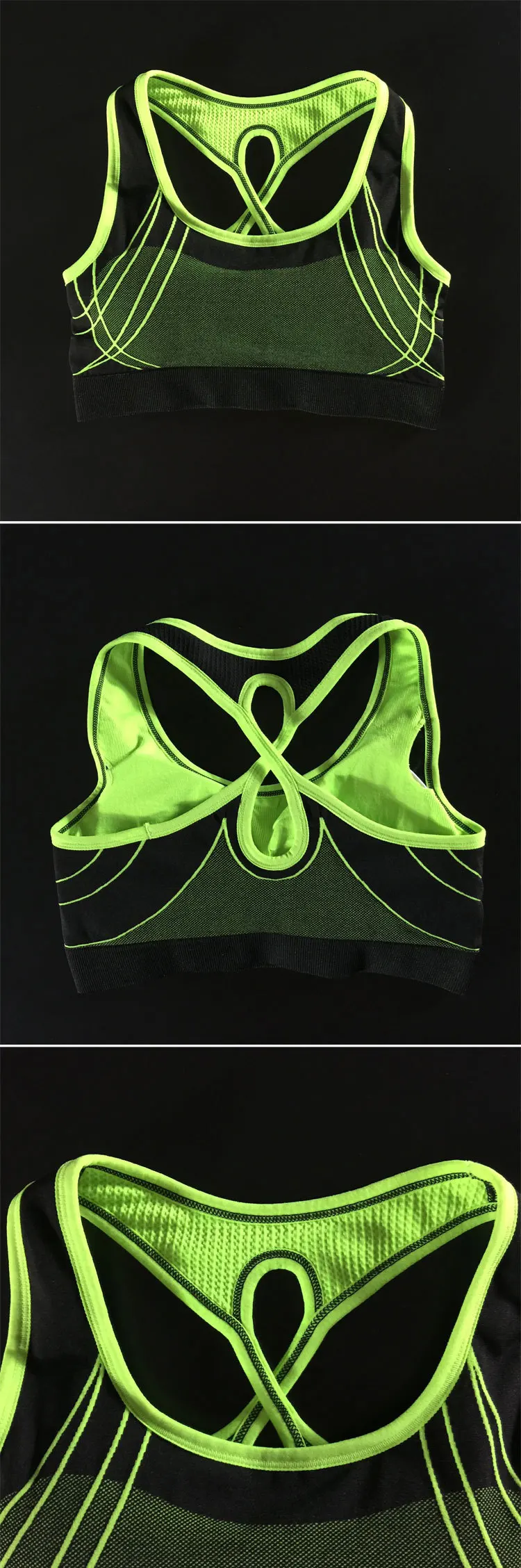 lady fitness vest type bra summer quick-drying running rims shockproof underwear vests