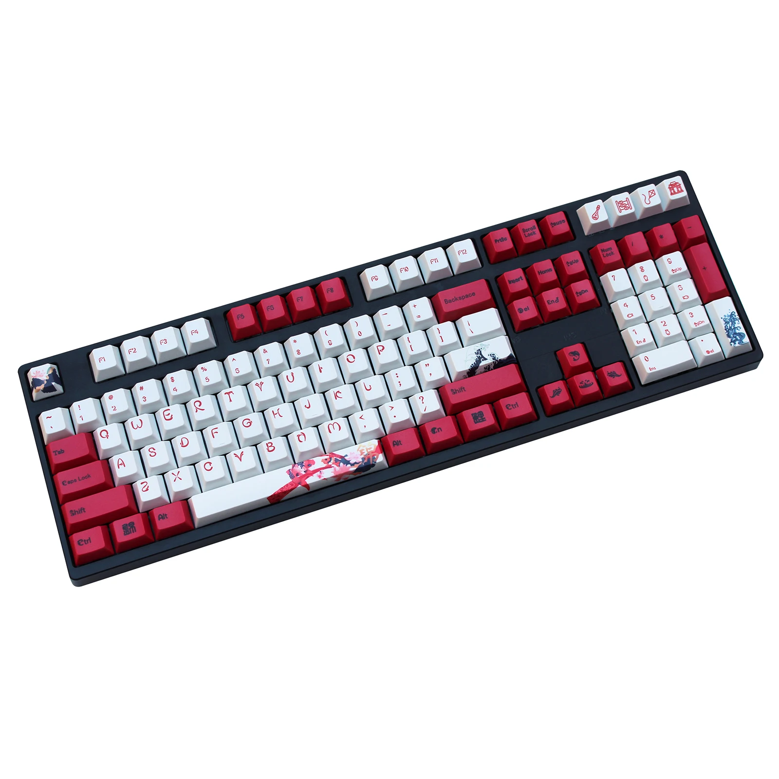 

Carp keycap 108/130 keys PBT Cherry Profile Dye-Sublimated MX Switch For Mechanical keyboard keycap Sell only keycap