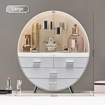 

Koreac Style Desktop Cosmetic Storage Box Dresser Container Boxes Makeup Skin Care Jewelry Lipstick Shelf Organizer Case