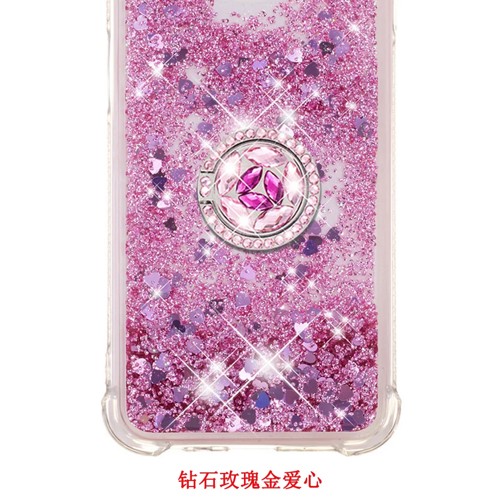 Для samsung Galaxy Wide3 J7 Star J7 V J7 Refine кольцо с бриллиантами широкий 3 SM-J737U SM-J737A J737 милый Блестящий Жидкий чехол - Цвет: NO.5