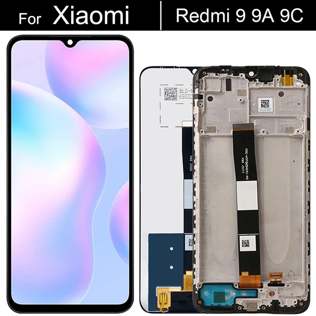 Ensemble écran tactile LCD avec châssis, pour Xiaomi Redmi 9 9A 9C, 100%  original