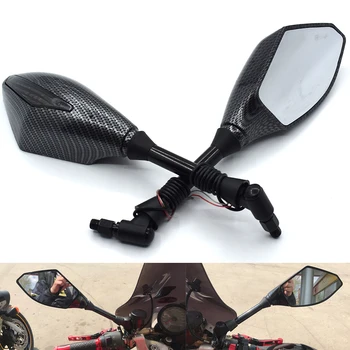 

Motorcycle Rearview Mirrors LED Turn Signal Integrated Mirrors For Yamaha XS650 XS750 XT600ZE XTZ660 XV1000 XV535 XV750