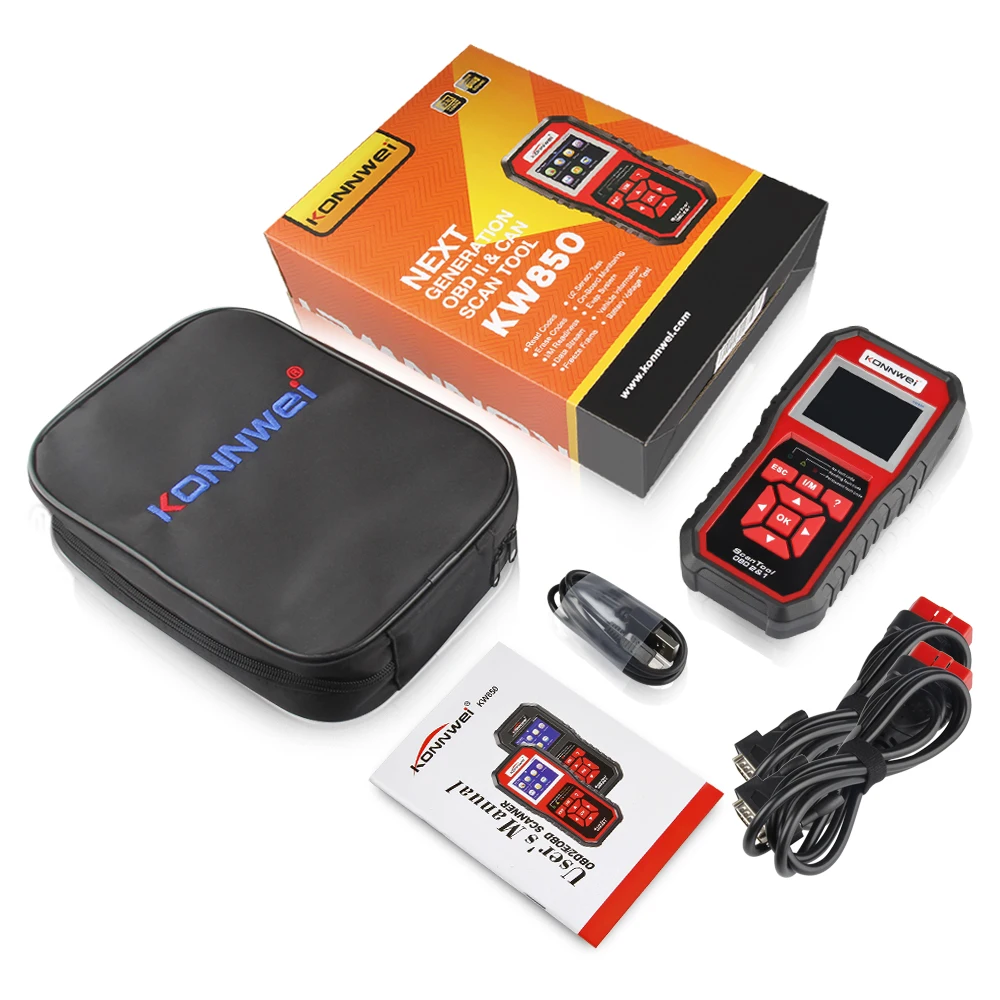 £21.18 Konnwei Kw850 Obd2 Scanner Universal Auto Diagnostic Scanner Full Function