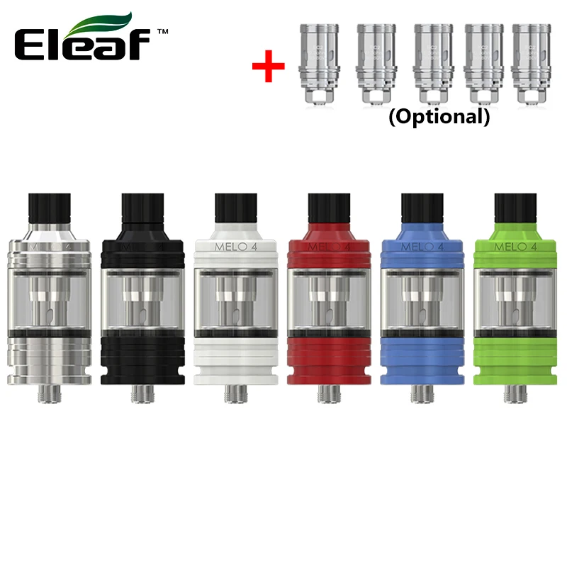 

Original Eleaf Melo 4 Atomizer 2ml D22 &4.5ml D25 Tank With EC2 Coil Head 0.3ohmFit Eleaf IKuun I80/ iKuun I200 MOD Vape Tank