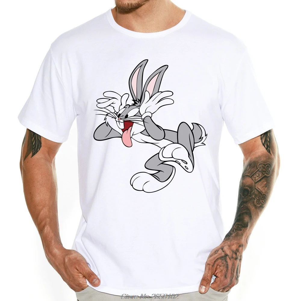 Rabbit T-shirt | Naughty Shirt | Rabbit Shirt | Tee Shirts | Streetwear -  Men's Fashion Funny - Aliexpress