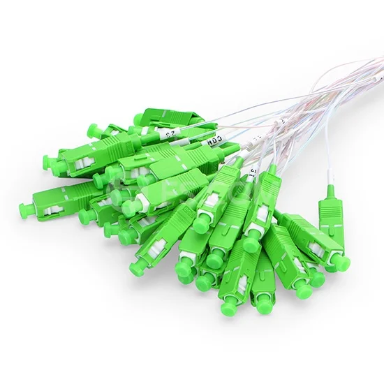 SC APC 1X4 PLC Fiber Optic Splitter FTTH 0 9mm SC Singlemode mini Steel Pipe optical 3