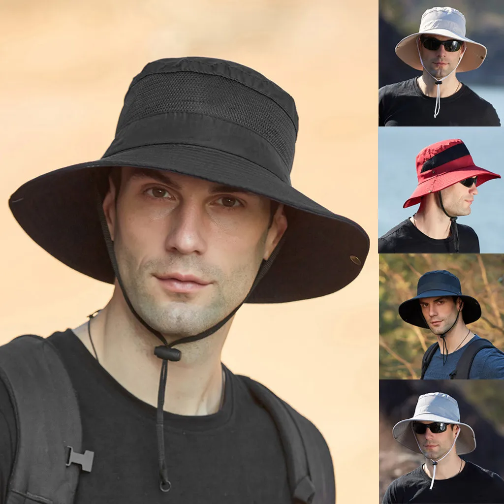 men's work sun hats