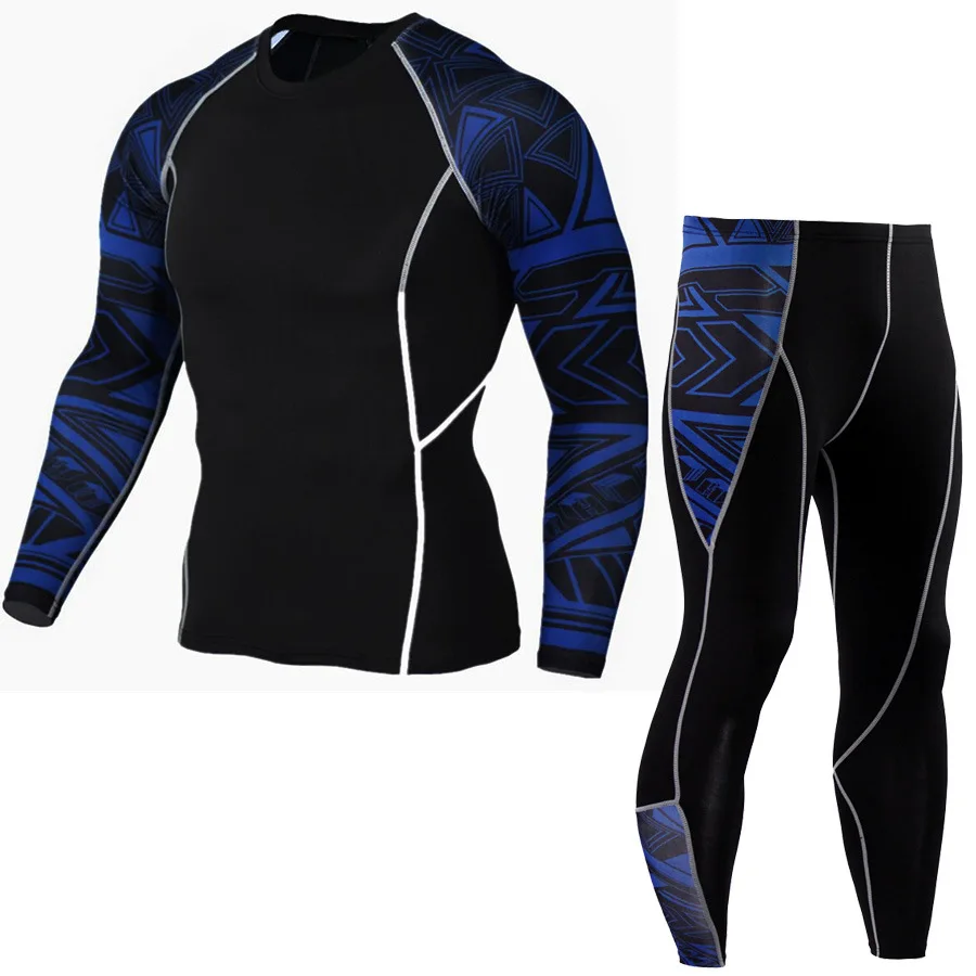 Great Value Thermal Mens Underwear Long Sleeve Fitness Tights Men's Compression Elasticity Quick Dry Breath Men's Thermal Underwear S-4XL