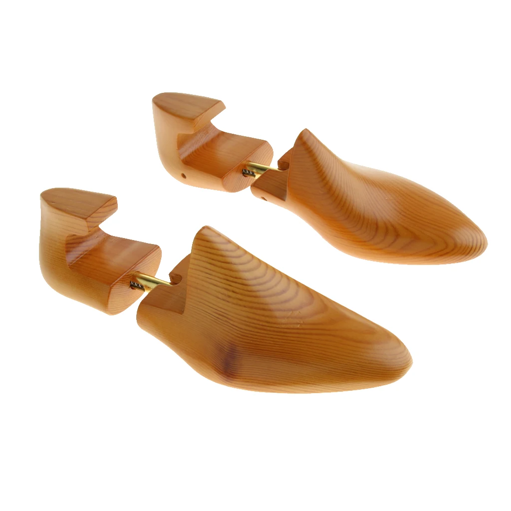  1Pair   Womens   Mens   Adjustable   Cedar   Wood   Shoe   Tree   Holder   Shoe   Shaper   Keeper 