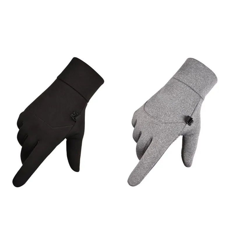 Мужские и женские перчатки на полный палец Зимние теплые Нескользящие уличные перчатки для вождения ZL07