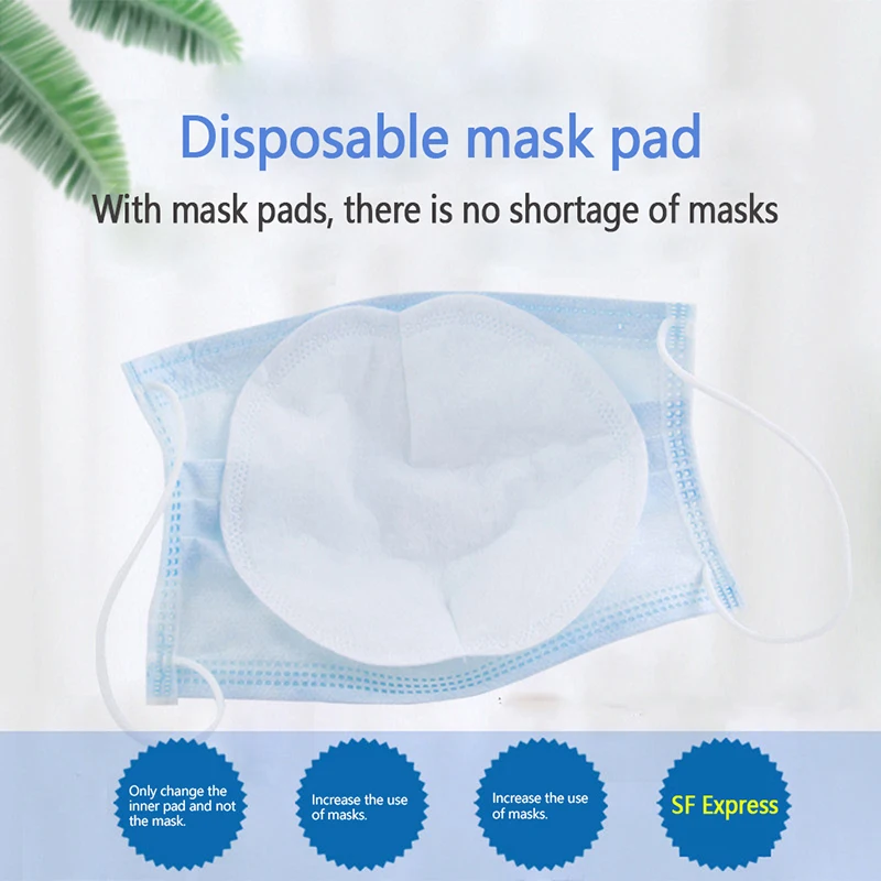 

5pcs/Mask Anti-fog and anti-dust pack Three-Layers Non-woven fiber Disposable Mask Fliter Breathable Anti Dust PM2.5 Mask Pad