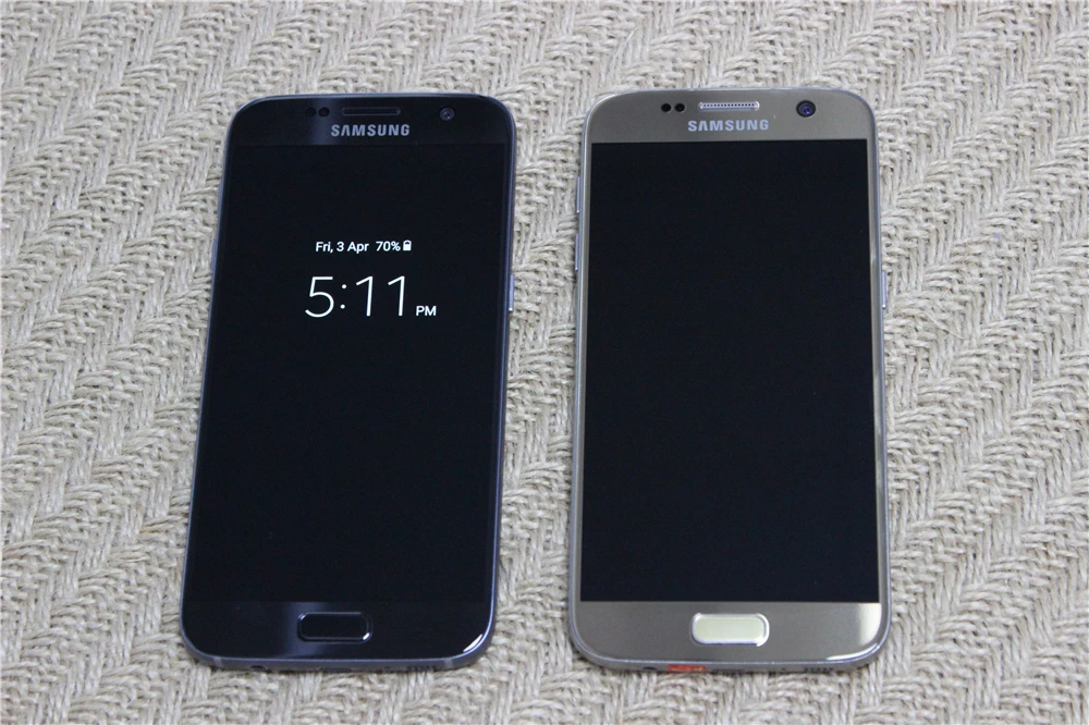 Original Samsung Galaxy S7 Quad Core 5.1Inches 4G RAM 32G ROM LTE 4G 12MP Camera 3000mAh 1440x2560 Unlocked Android Mobile Phone