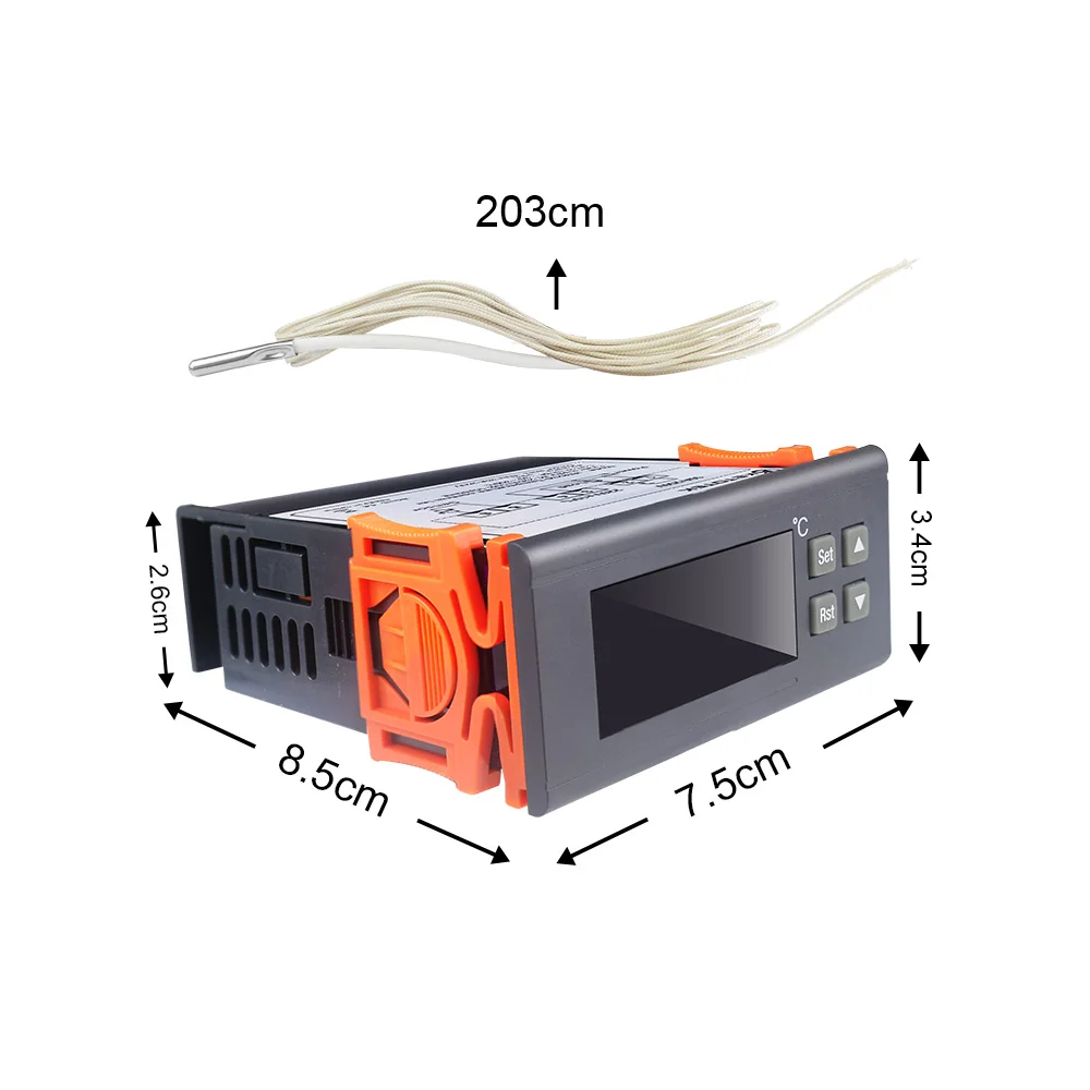 30a termostato regulador saida de rele com sensor temperatura 02