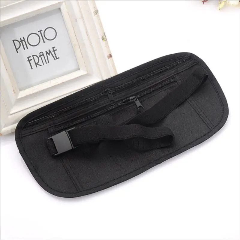 

Adjustable Nylon Waist Belt Bag Travel Pouch For Hidden ID Passport Security Money Compact Safety Slim Secret for Men women
