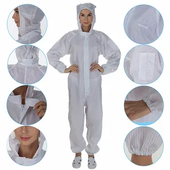 

Plus Size Waterproof Oil-Resistant Protective Coverall for Spary Painting Decorating Clothes Overall Suit Workwear S-3XL