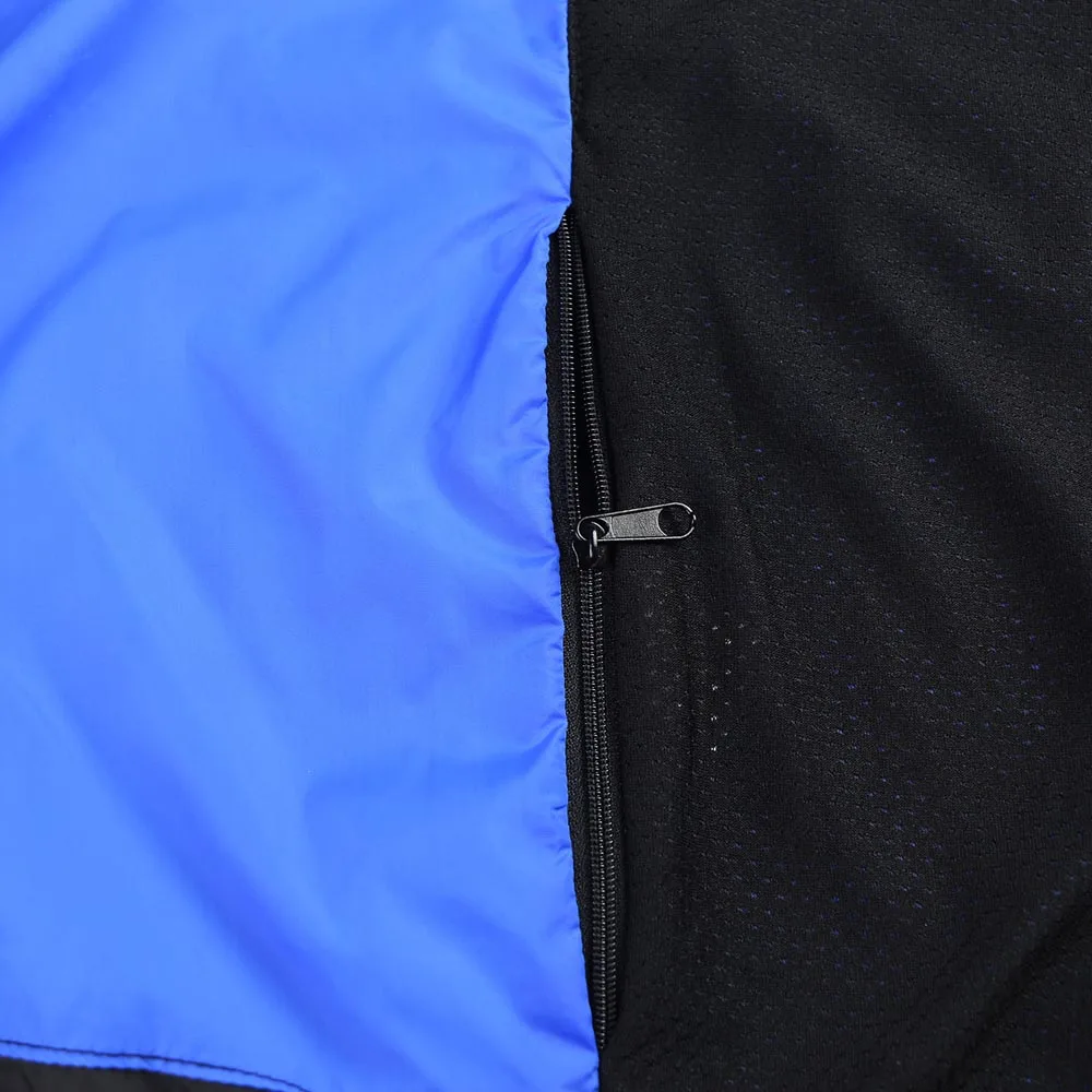 ARSUXEO Мужская ультратонкая легкая куртка без рукавов для бега, велоспорта, велосипедного жилета, ветрозащитная