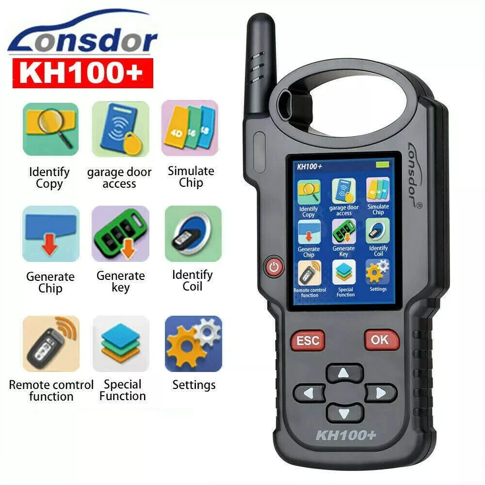 US $187.95 Key Programmer Remote Maker Generate Simulate ChipIdentify CopyRemote Frequency Update Online Lonsdor Original KH100