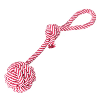 

NEW Lovely Puppy Dog Pet Chew Toy Cotton Braided Bone Rope Color Chew Knot
