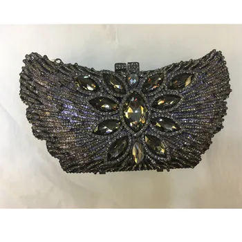 

Latest Design Bridal Shoulder Bag Chain Newest Crystal Diamond Chain Evening Bag Rhinestone Wedding Party Clutch Evening Bags
