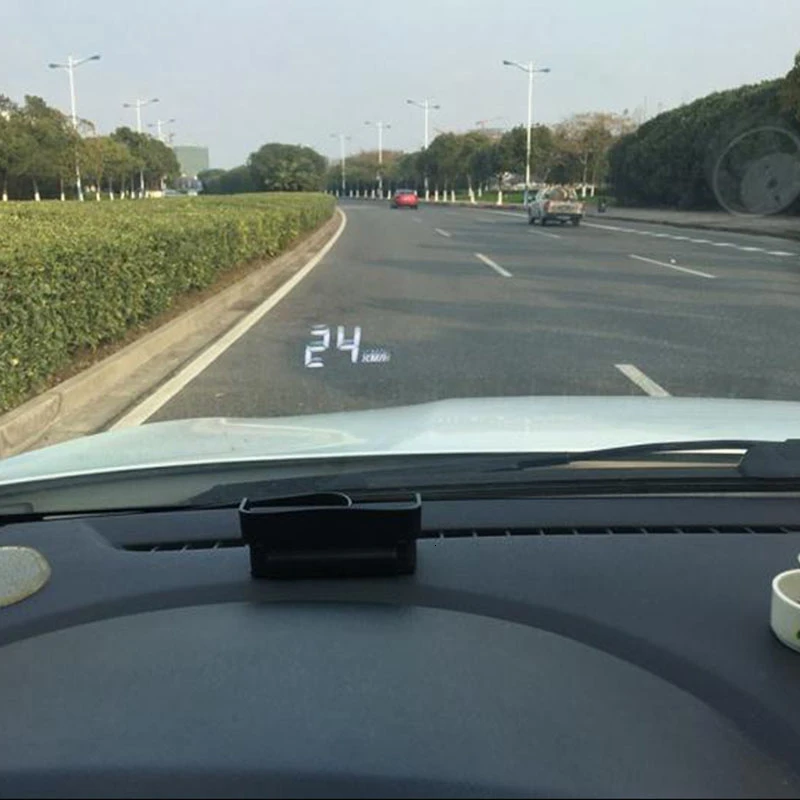

car A100 HUD Projector head up display Rise Monitor Automobile obd2 Vehicle OBD Driving Computer windscreen Overspeed alarm