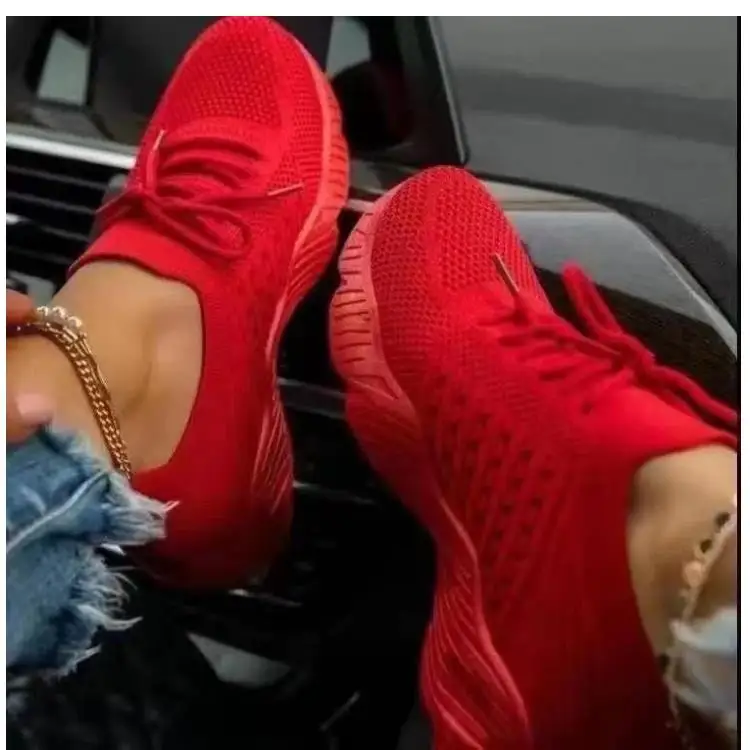 2021 Sneakers Women Plus Size Femme Women's Shoes Fashionable Vulcanize Sneakers Comfortable Lace Up Loafers Female Women Shoes 4