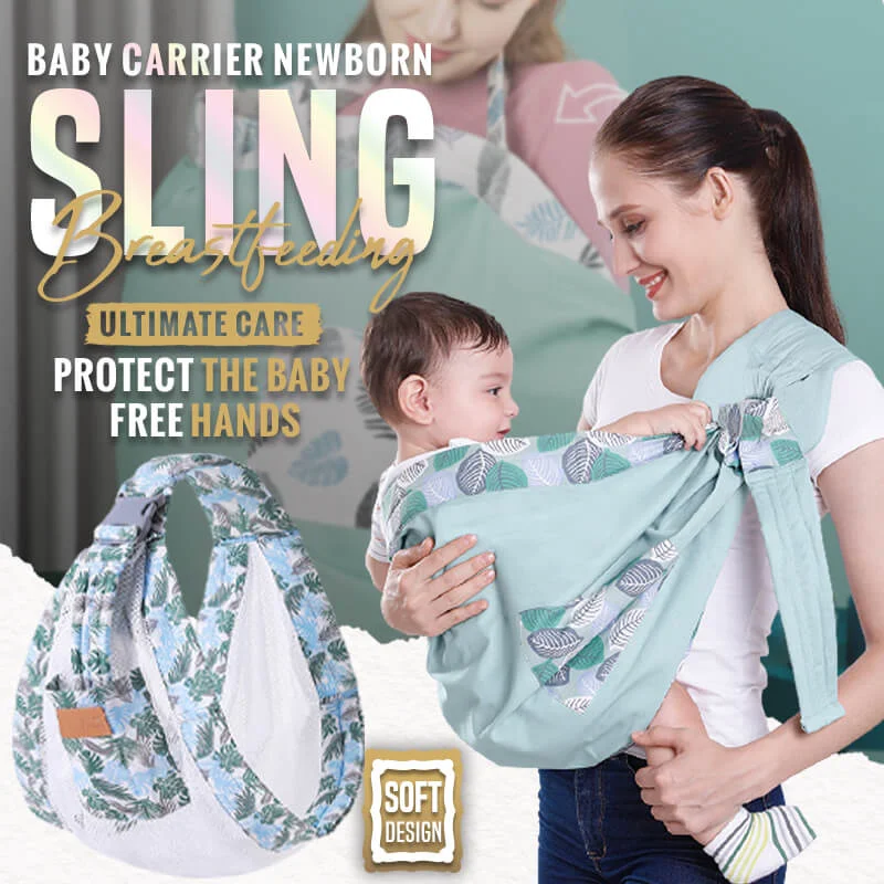 BabyWrapNewbornSlingDualUseInfantNursingCoverCarrierMesh