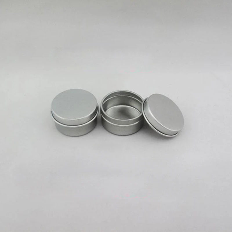 나사 뚜껑 포함 알루미늄 크림 용기 20g, 화장품 케이스 용기 20ml 알루미늄 통, 알루미늄 립밤 용기
