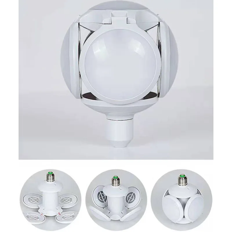 LED футбол НЛО лампа 40 Вт Высокая яркость Складная Лампа E27 AC 85-265V регулируемый угол