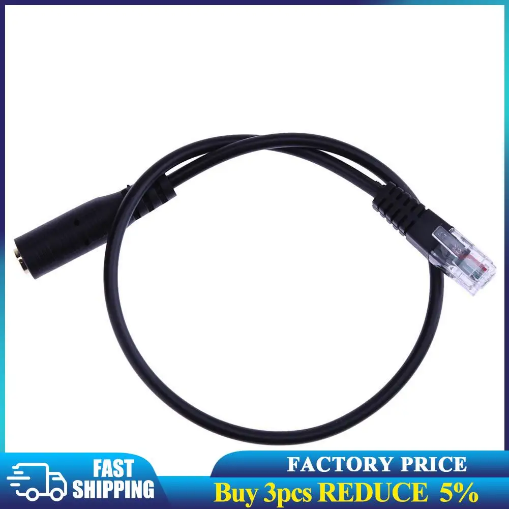 1 шт. Стерео Аудио гарнитура к разъему мама-папа RJ9 адаптер конвертер кабель Шнур 3